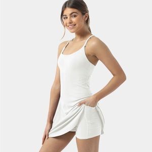 NWT HALARA - Everyday Cloudful™ Backless 2-in-1 Flare Workout Dress-Wannabe